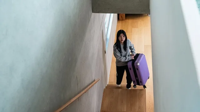 캐리어를 끄는 소녀 剧照 2