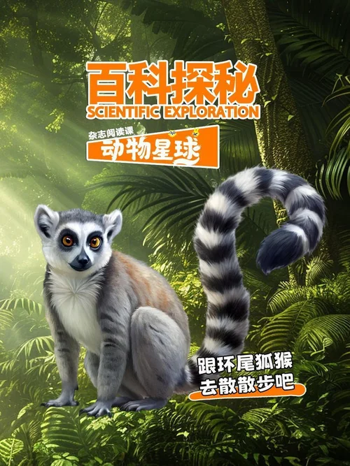 跟环尾狐猴去散散步吧