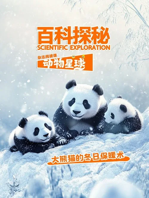 大熊猫的冬日保暖术