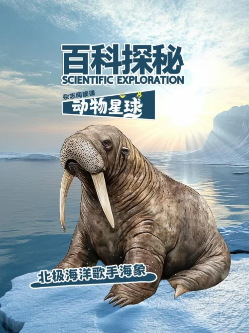 北极海洋歌手海象